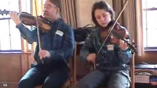 Fiddle tunes by the Thomsons at the Durham Unitarian Church, Sunday service