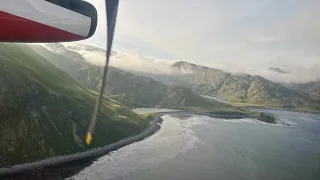 On Approach into Dutch Harbor, Alaska.  Only a handful of Pilots can do it.  Magical.