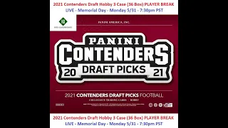2021 Contenders Draft 3 Case Player Break 5/31/21 (with recap)