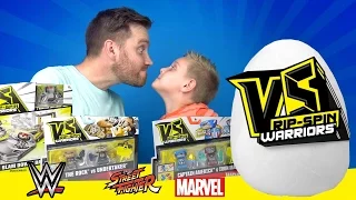 VS Rip-Spin Warriors & Superhero Surprise Egg Unboxing! | KIDCITY