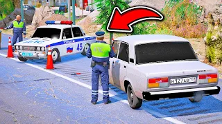 ОФФНИКА ОСТАНОВИЛИ ДПС НА ВАЗ 2107 - РЕАЛЬНАЯ ЖИЗНЬ ОФФНИКА GTA 5 ⚡ ГАРВИН