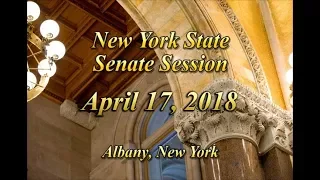 New York State Senate Session - 4/17/18