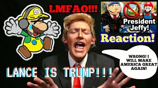 LANCE IS DONALD TRUMP!!! LMFAO!!! || SML Movie: President Jeffy! REACTION!!!