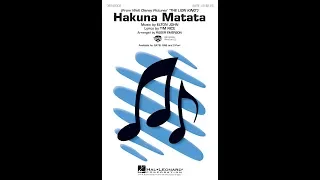 Hakuna Matata (from The Lion King) (SATB Choir) - Arranged by Roger Emerson