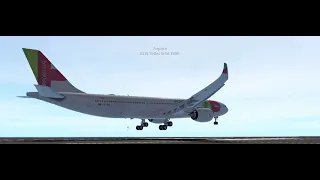 Butter landing A330 neo Madeira airport #swiss001landing