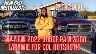 Bought a brand new Dodge Ram 3500 LARAMIE for CDL Hotshot in 2022! New bed installed! Truck Review!