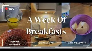 Weekday Breakfasts For My Children | Busy School Morning | Busy Mum of 3