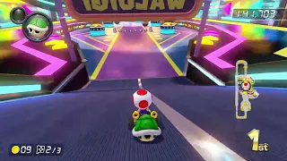 Turnip Cup - Toad Gameplay 150cc Mirror Mode DLC (Mario Kart 8 Deluxe)
