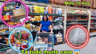 COMPRAS DE REPOSIÇÃO DA ÚLTIMA SEMANA DE MARÇO/TAVA TUDO MUITO CARO 😱/MERCADO ATACADISTA/Milly Gama