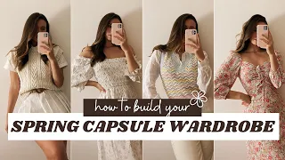 SPRING CAPSULE WARDROBE | neutral and pastel spring outfits | SPRING DRESSES