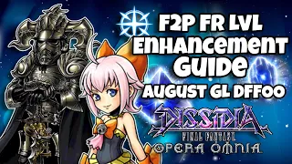 F2P Force Enhancement Level Guide! What to Invest for August Characters! [DFFOO GL]