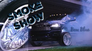 2020 Ram Limited 3500 Mega Cab 🌪⛩Bow Blue Smoke Show in China-Town⛩🌪 Lifted & Stanced .