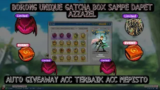 BORONG UNIQUE GATCHA BOX SAMPE DAPET AZZAZEL,AUTO GIVEAWAY ACC TERBAIK ACC MEPISTO -LOST SAGA ORIGIN