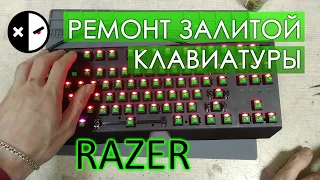 ⚡️РЕМОНТ залитой клавиатуры Razer Blackwidow X