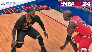 NBA 2K24 [PS5 4K] '96 Bulls vs '16 Cavaliers- Michael Jordan vs LeBron James - Next GEN Gameplay!