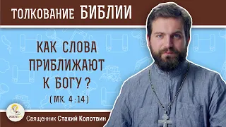 Как слова приближают к Богу (Мк. 4:14) ? Священник Стахий Колотвин