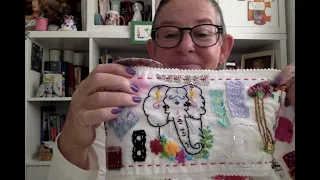 Slow stitching -  Embroidery - Snippet rolls - new project ideas