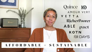 THE 10 MOST AFFORDABLE SUSTAINABLE FASHION BRANDS | Vlogust