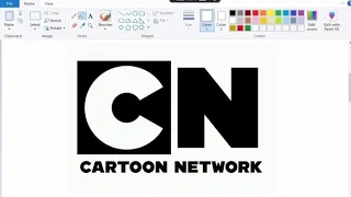 How to draw Cartoon Network logo in MS Paint..