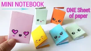 DIY MINI NOTEBOOKS ONE SHEET OF PAPER - DIY BACK TO SCHOOL | Liam Channel