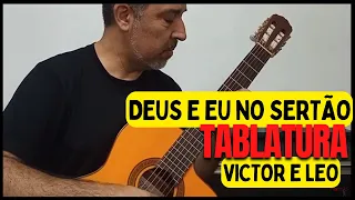 Como tocar DEUS E EU NO SERTÃO | VICTOR E LEO | Tablatura exclusiva em  www.professordeviolao.com.br