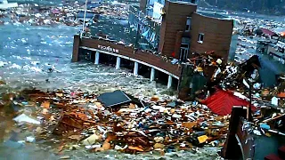 Tsunami In Japan - Onagawa City【日本における津波】