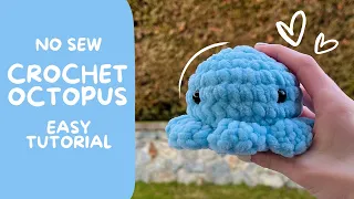 EASY Octopus NO SEW Crochet Tutorial!