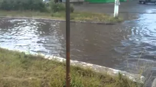 Потоп в Новоалтайске, улица Парковая