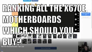 X670E Motherboard Tier List