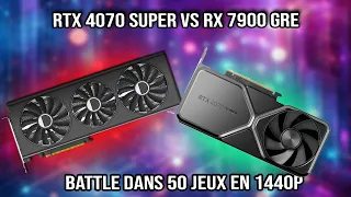 RTX 4070 Super VS RX 7900 GRE dans 50 jeux en 1440p