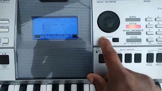 Yamaha psr-E413 como encontrar los ritmos de usuario.
