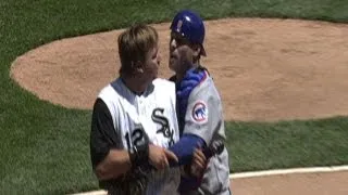 Cubs, White Sox brawl after home-plate collision