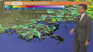 New Orleans Weather: Scattered storms today, drier to end the work week