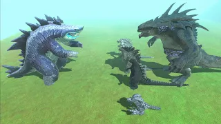 Sharkjira Find And Defeat King Titan with other Godzilla