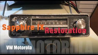 1969 VW Motorola Sapphire IX AM Radio Restoration 9SMV - Part 1