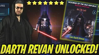 Darth Revan Unlocked! How to Beat Tier 5 Easily! NO ZETAS! Scourge of the Old Republic | SWGoH