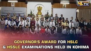 GOVERNOR LA GANESHAN FELICITATES WINNERS OF GOVERNOR AWARDS 2023 OF HSLC & HSSLC AT RAJ BHAVAN