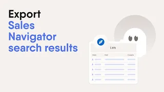 Sales Navigator Search Export - Easily extract leads from Sales Navigator