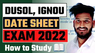 Date Sheet 2022 Exam | DUSOL | IGNOU | Exam Online or offline Confirmation 👍