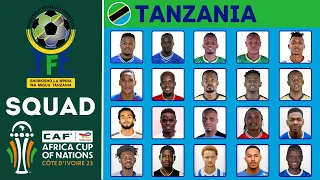 TANZANIA Official Squad AFCON 2023 | African Cup Of Nations 2023 | FootWorld