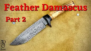 Knife Making | Making a feather damascus knife