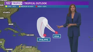 Friday evening tropical update: Philippe and Rina in the Atlantic