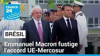 Au Brésil, Emmanuel Macron fustige l'accord UE-Mercosur • FRANCE 24