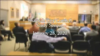 Issaquah City Council Study Session - January 28, 2020