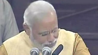 Narendra Modi's Emotional Speech in Parliament