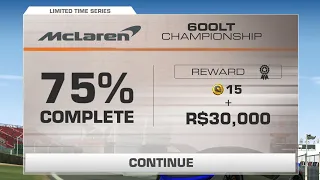 Real Racing 3 McLaren 600LT Championship Tier 12 (PR 65.6) 75% Complete