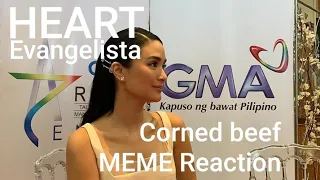 HEART EVANGELISTA reacts on her viral CORNED BEEF OOTD meme; gives PUREFOODS free endorsement