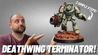 How to paint a simple Deathwing Terminator for Warhammer 40k Dark Angels!