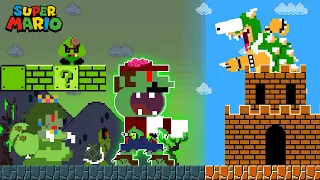 Super Mario Bros. but Everything Mario touch turns to ZOMBIE | Game Animation