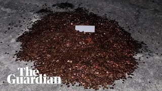 Man gets paid $915 final paycheck in pile of oily pennies